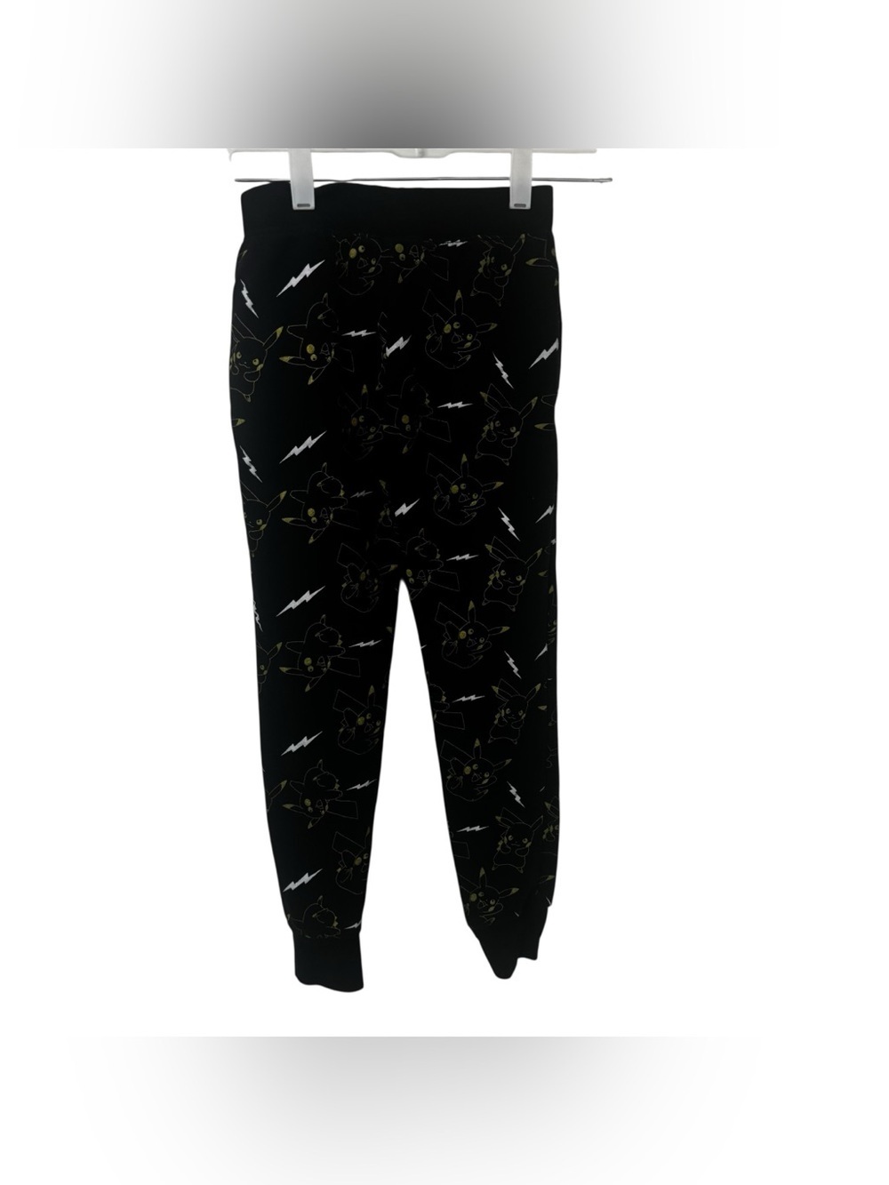 3/$15 Pokémon boys yellow Black Pikachu Lightning Jogger Pants size M